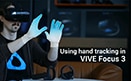 在 VIVE Focus 3 中使用手勢追蹤